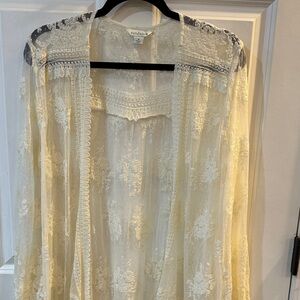 Sundance Cream Lace Kimono